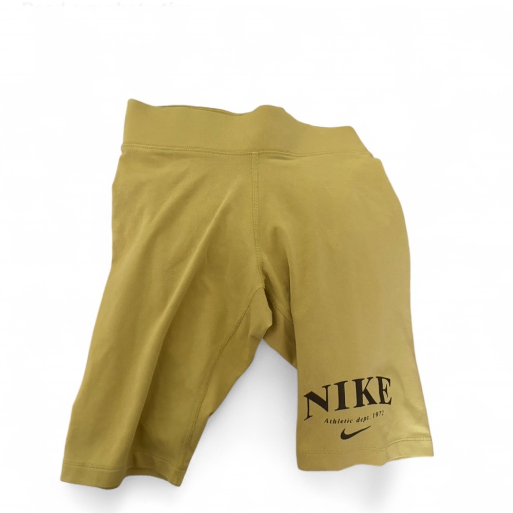 Nike Tan Bike Shorts with Compression Fit